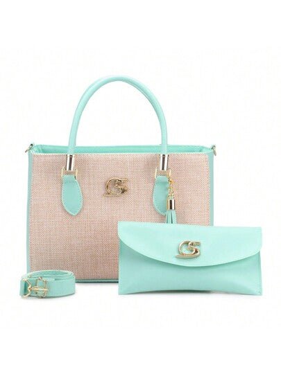 Bolsa Feminina Média tecido + Carteira Gaby Show - Luna Fashion Style -