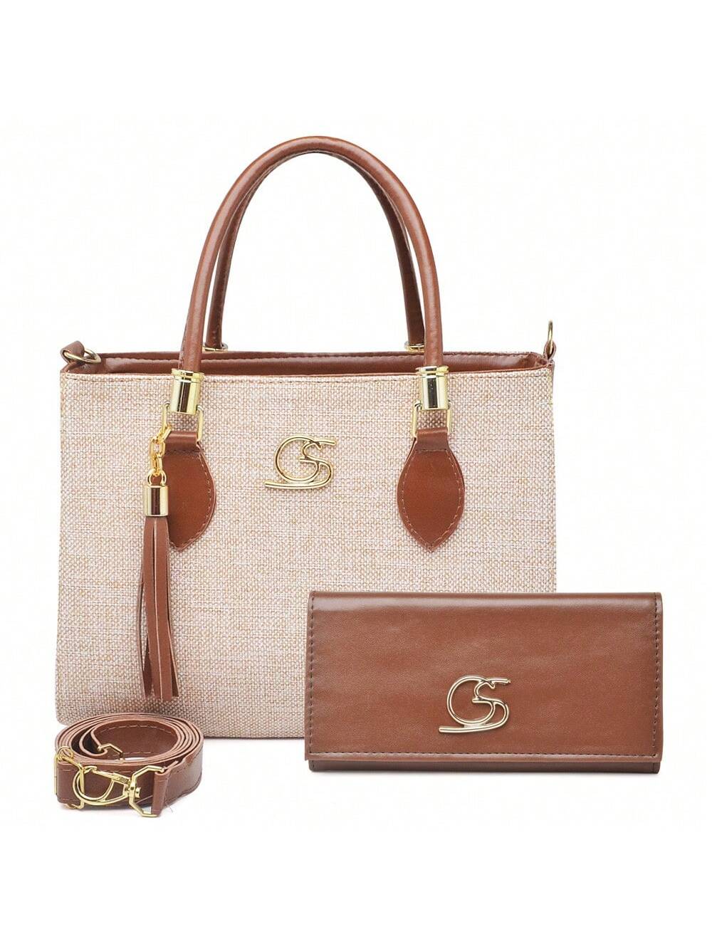 Bolsa Feminina Média tecido + Carteira Gaby Show - Luna Fashion Style -