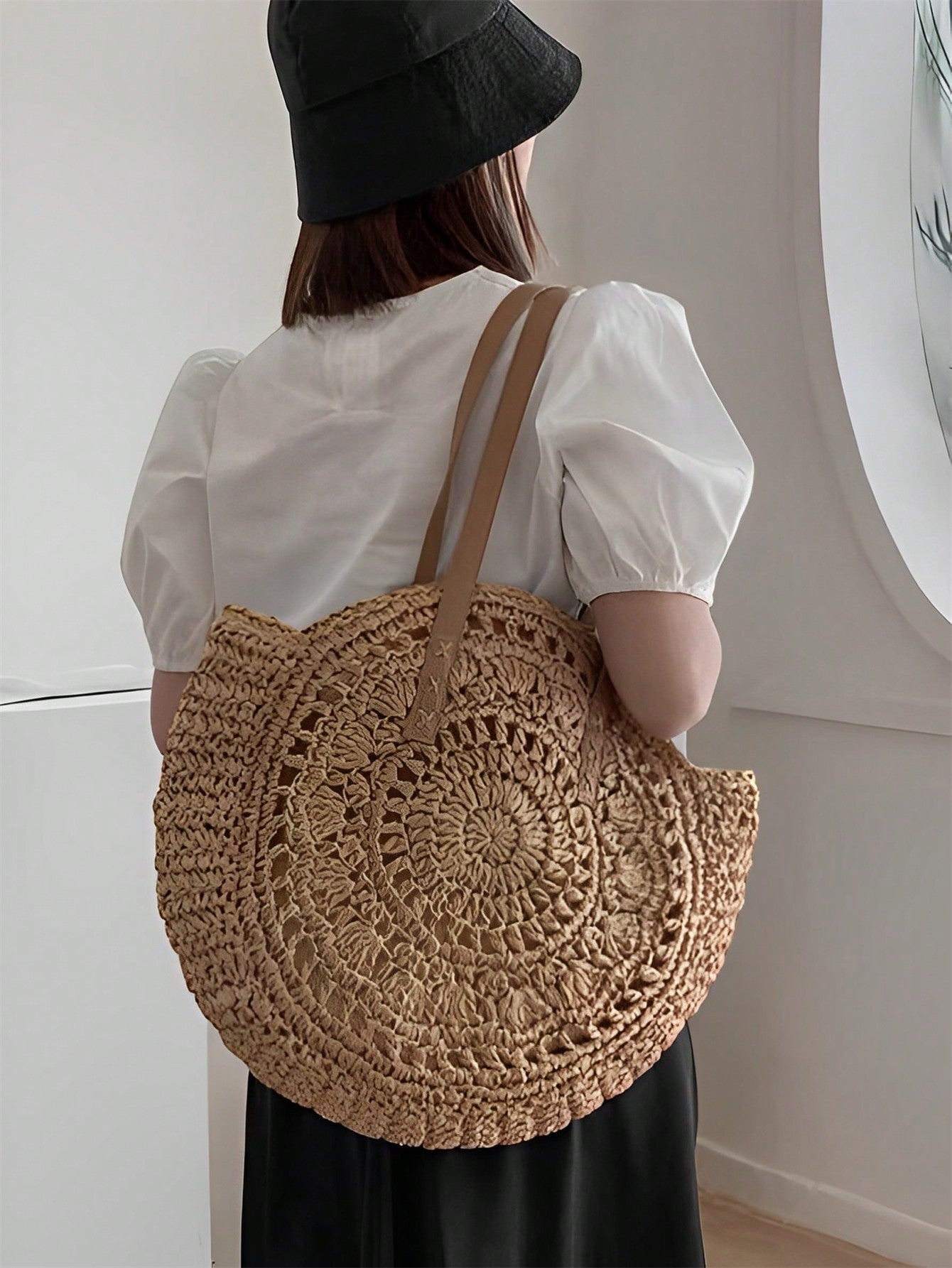 Bolsa Redonda de Palha Baila Morena - Luna Fashion Style -