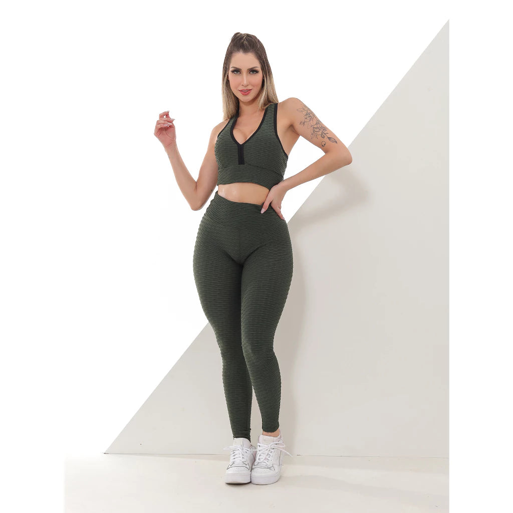 Legging Bolha Cós Alto | Modela o Corpo e Valoriza suas Curvas com Conforto