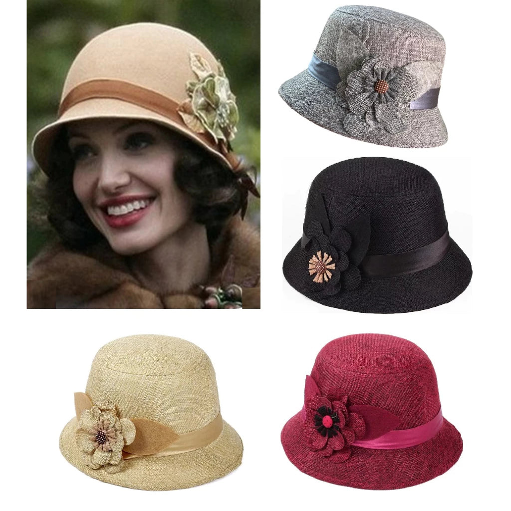 Chapéu Clochê Feminino Retrô de Verão com Forro | Estilo Elegante, Leve e Confortável