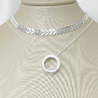 Kit Choker Escama de Peixe + Colar Pandora - Prata 925