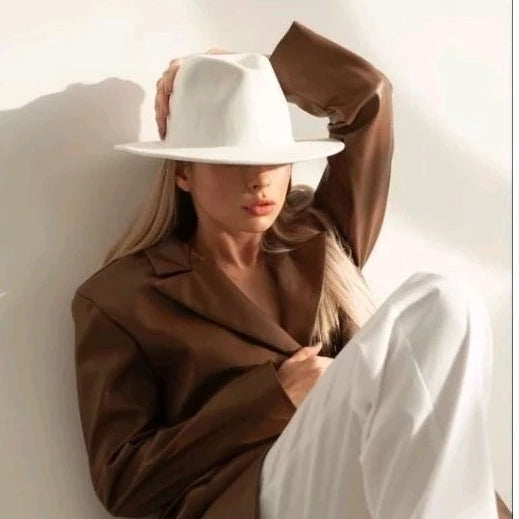 Chapéu Fedora White Lux | Elegância e Sofisticação