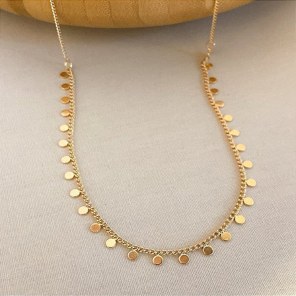 Grumet Kit - Choker Necklace and Bracelet Plated in 18K Gold and 925 Silver