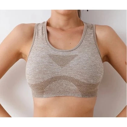 Top con espalda cruzada sin costuras | Con taza extraíble