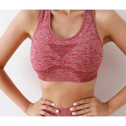 Top con espalda cruzada sin costuras | Con taza extraíble