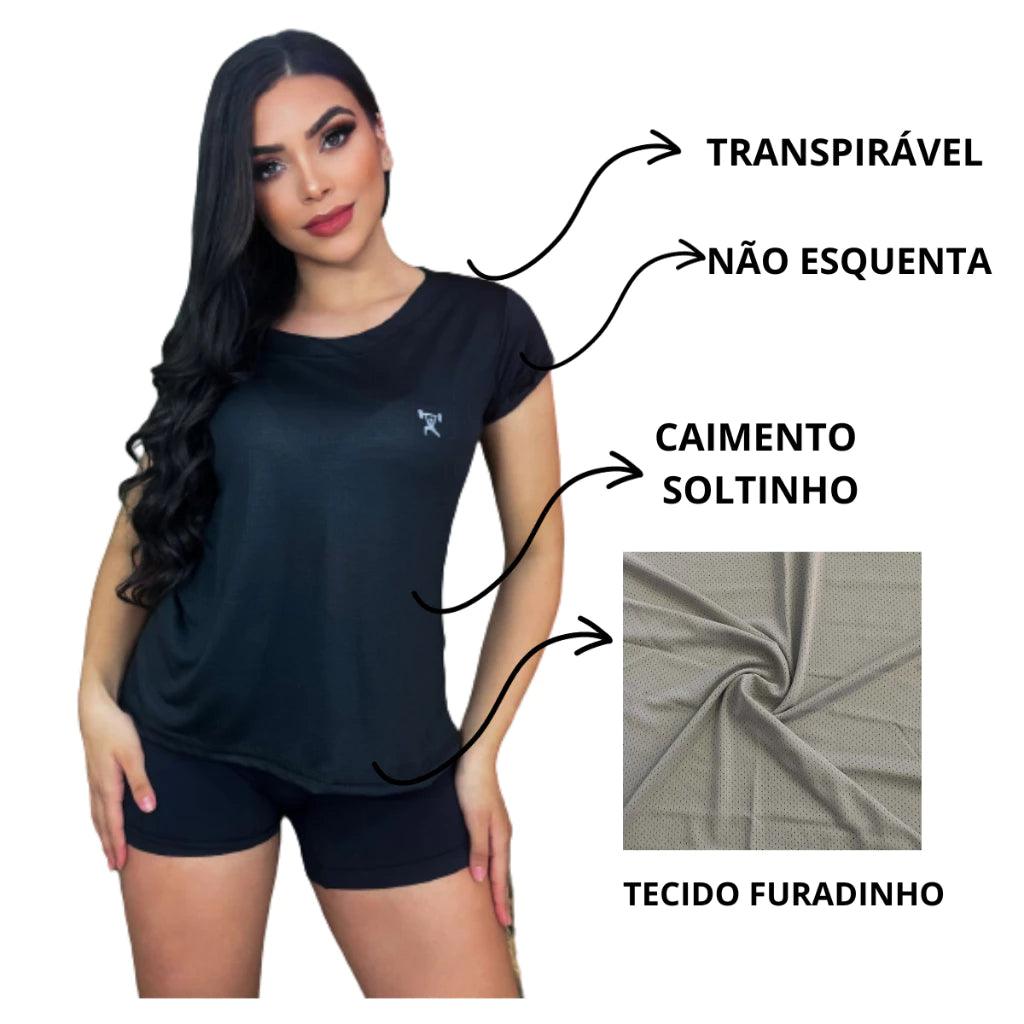 Camiseta GYM Dry Fit Feminina - Luna Fashion Style -