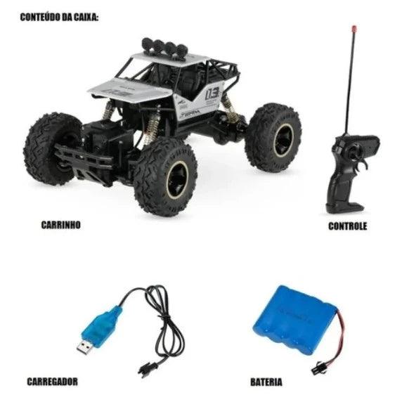Carrinho Controle Remoto 4x4 Monster Truck Rock Crawler - Luna Fashion Style -