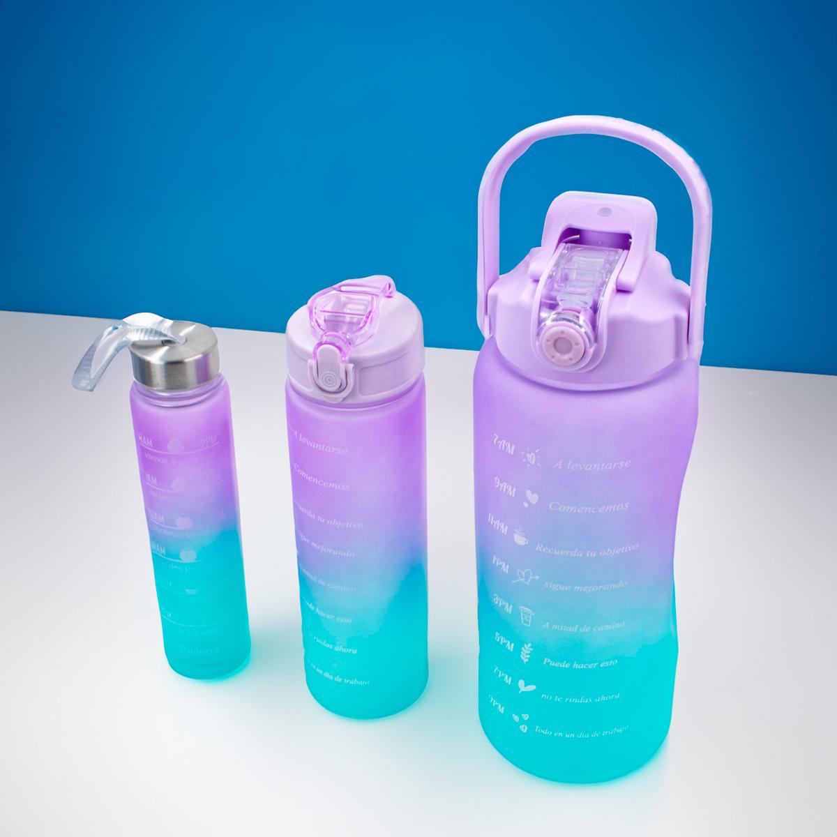 HydraGlow™ - Kit de 3 botellas con degradado y pegatinas
