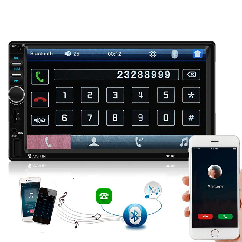 Central Multimídia Universal 7 Polegadas Wifi Gps Mp5 Bluetooth - Luna Fashion Style - Eletrônicos