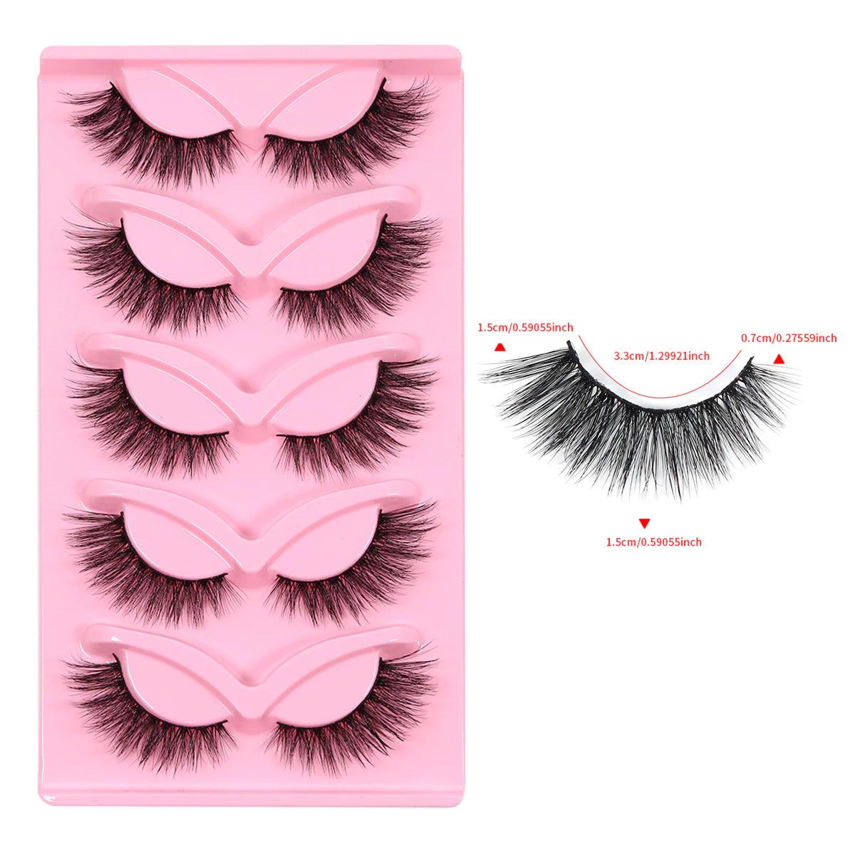 Cílios 3D Longos de Aparência Natural | Olhos Espessos e Magníficos - Luna Fashion Style -