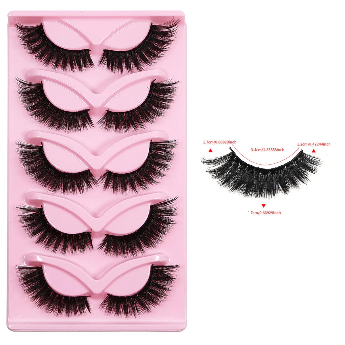 Cílios 3D Longos de Aparência Natural | Olhos Espessos e Magníficos - Luna Fashion Style -
