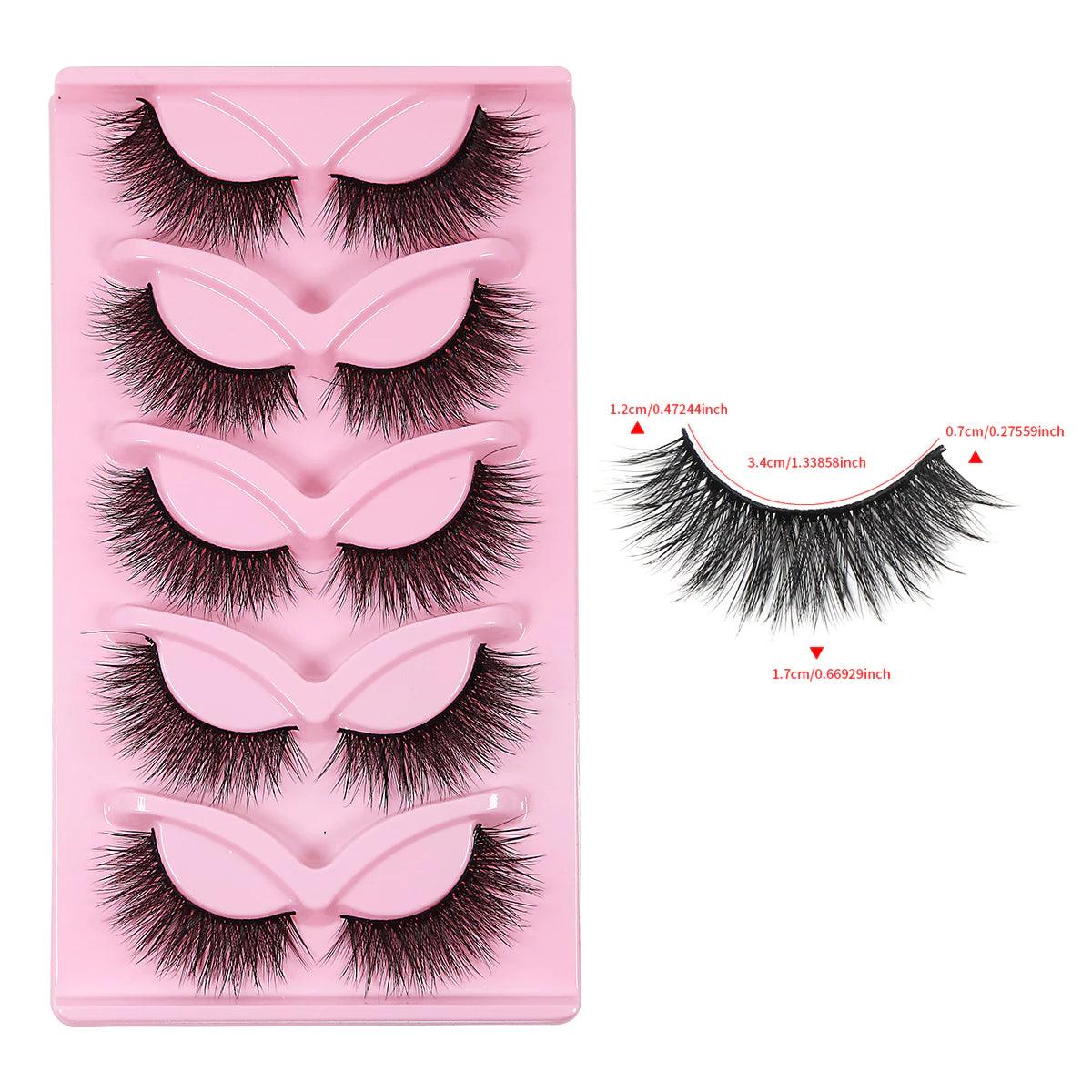 Cílios 3D Longos de Aparência Natural | Olhos Espessos e Magníficos - Luna Fashion Style -