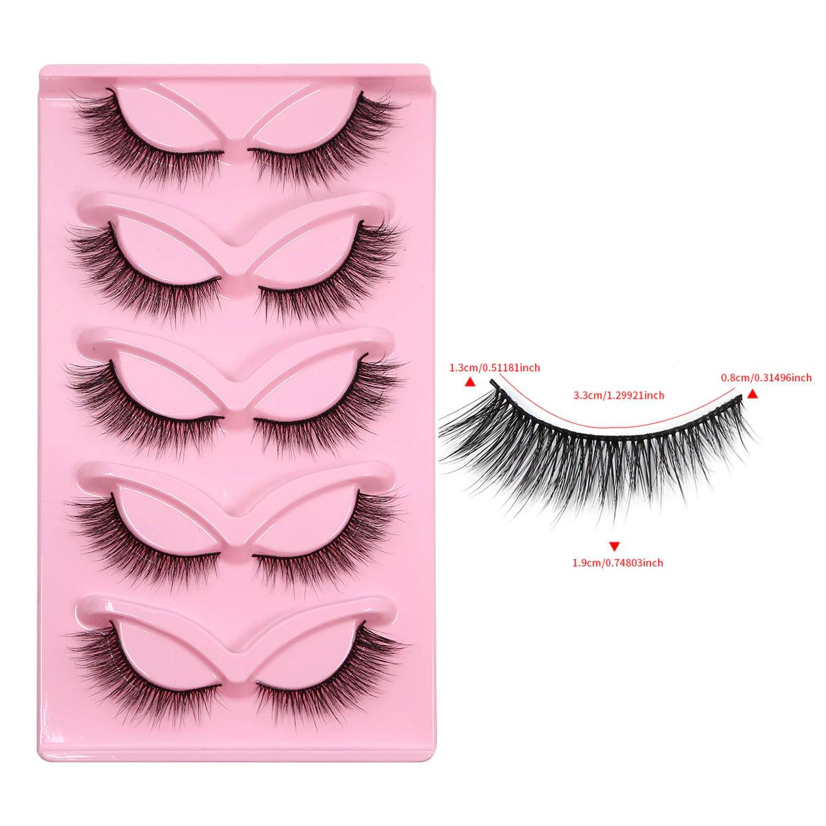 Cílios 3D Longos de Aparência Natural | Olhos Espessos e Magníficos - Luna Fashion Style -