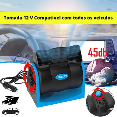 Climatizador Automotivo Portátil Ajustável Sem Ruídos - Luna Fashion Style - Eletrônicos