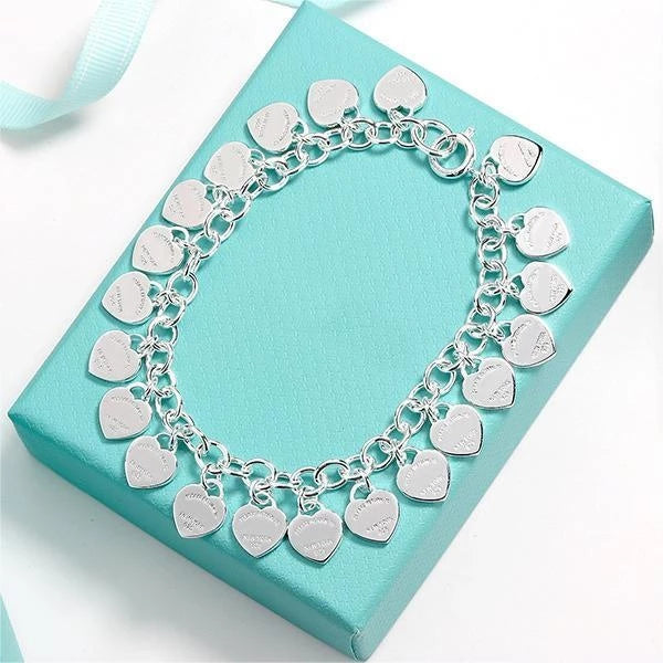 Pulseira LoveCharm - Prata 925 com Pingente de Amor
