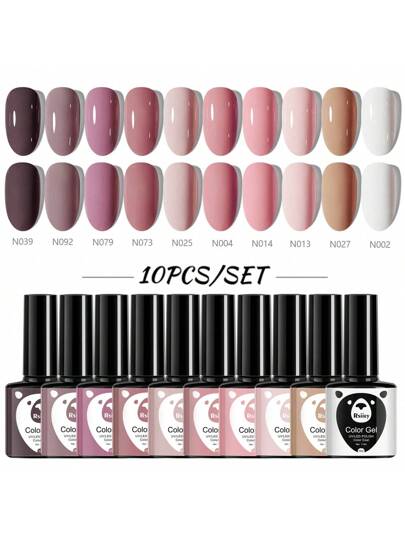 Conjunto de 10 Esmaltes de Gel Com Glitter | XEIJAYI - Luna Fashion Style -