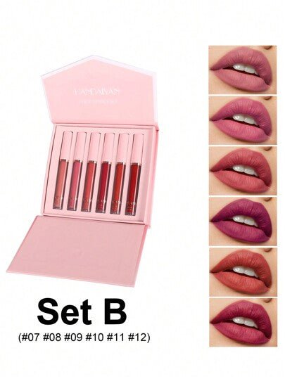 Conjunto de 6 Batons Líquidos Matte | à Prova D’Água - Luna Fashion Style -