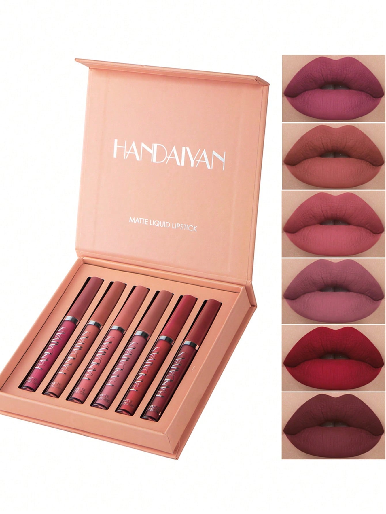 Conjunto de 6 Batons Líquidos Matte | à Prova D’Água - Luna Fashion Style -
