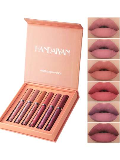 Conjunto de 6 Batons Líquidos Matte | à Prova D’Água - Luna Fashion Style -