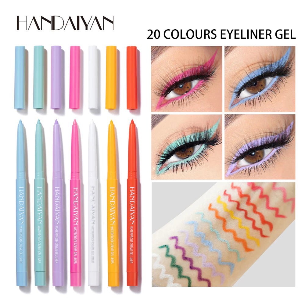 Conjunto de 6 Delineadores Gel | À Prova D'água - Luna Fashion Style -