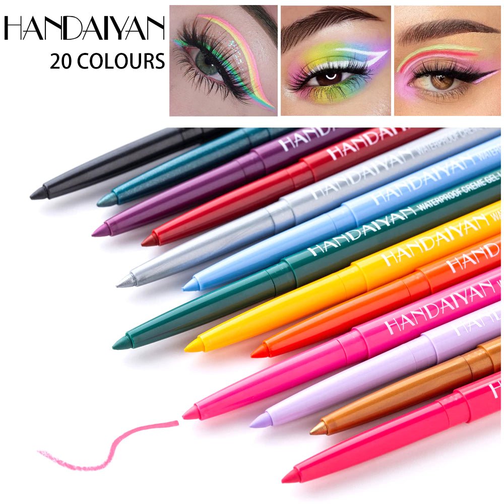 Conjunto de 6 Delineadores Gel | À Prova D'água - Luna Fashion Style -