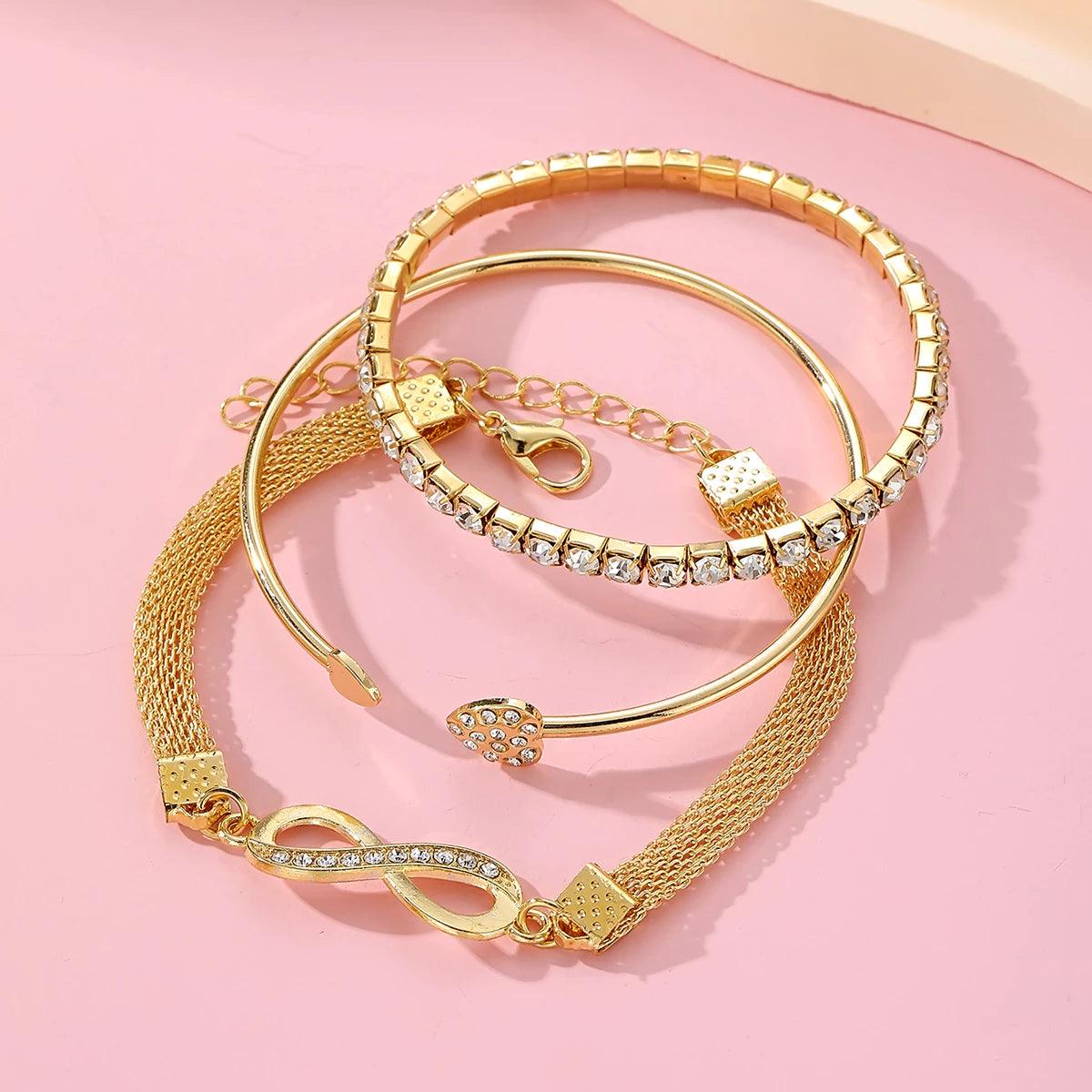 Conjunto de Pulseiras Elegantes - Luna Fashion Style -