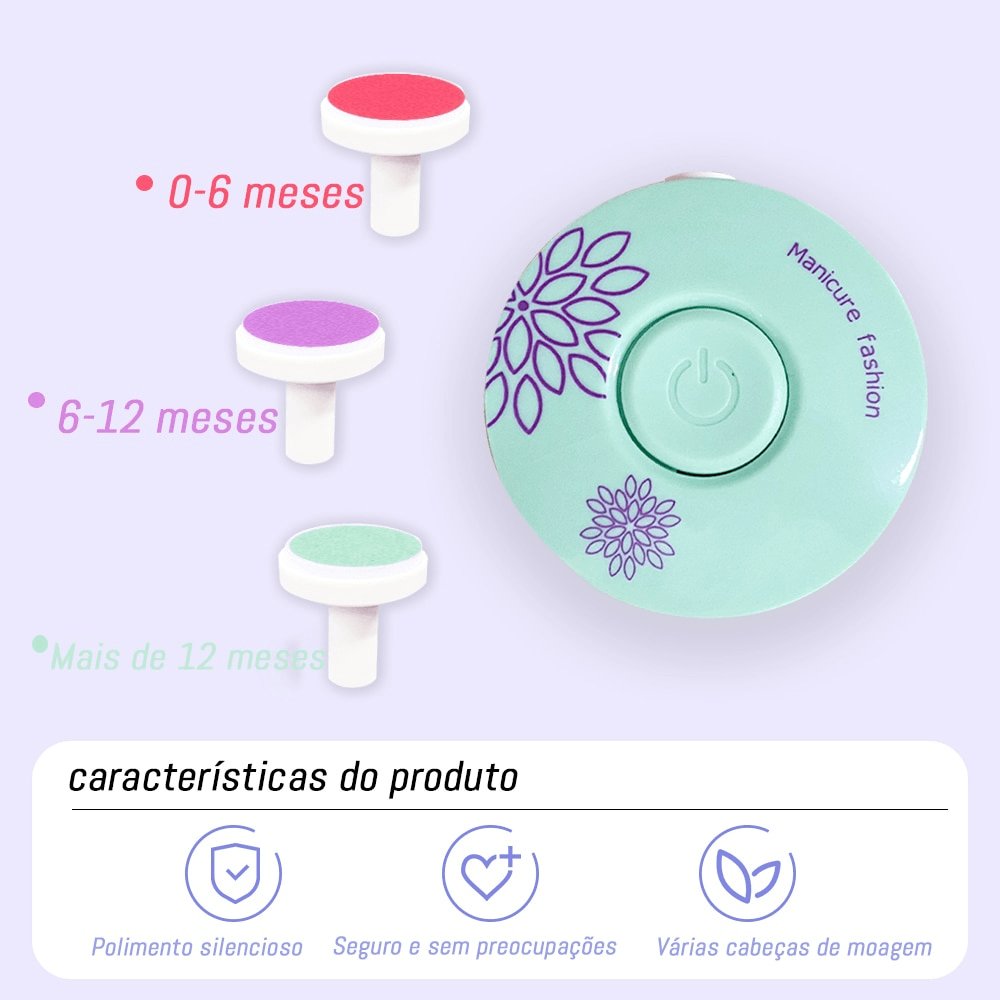 Cortador Elétrico de Unhas Infantil - Luna Fashion Style -