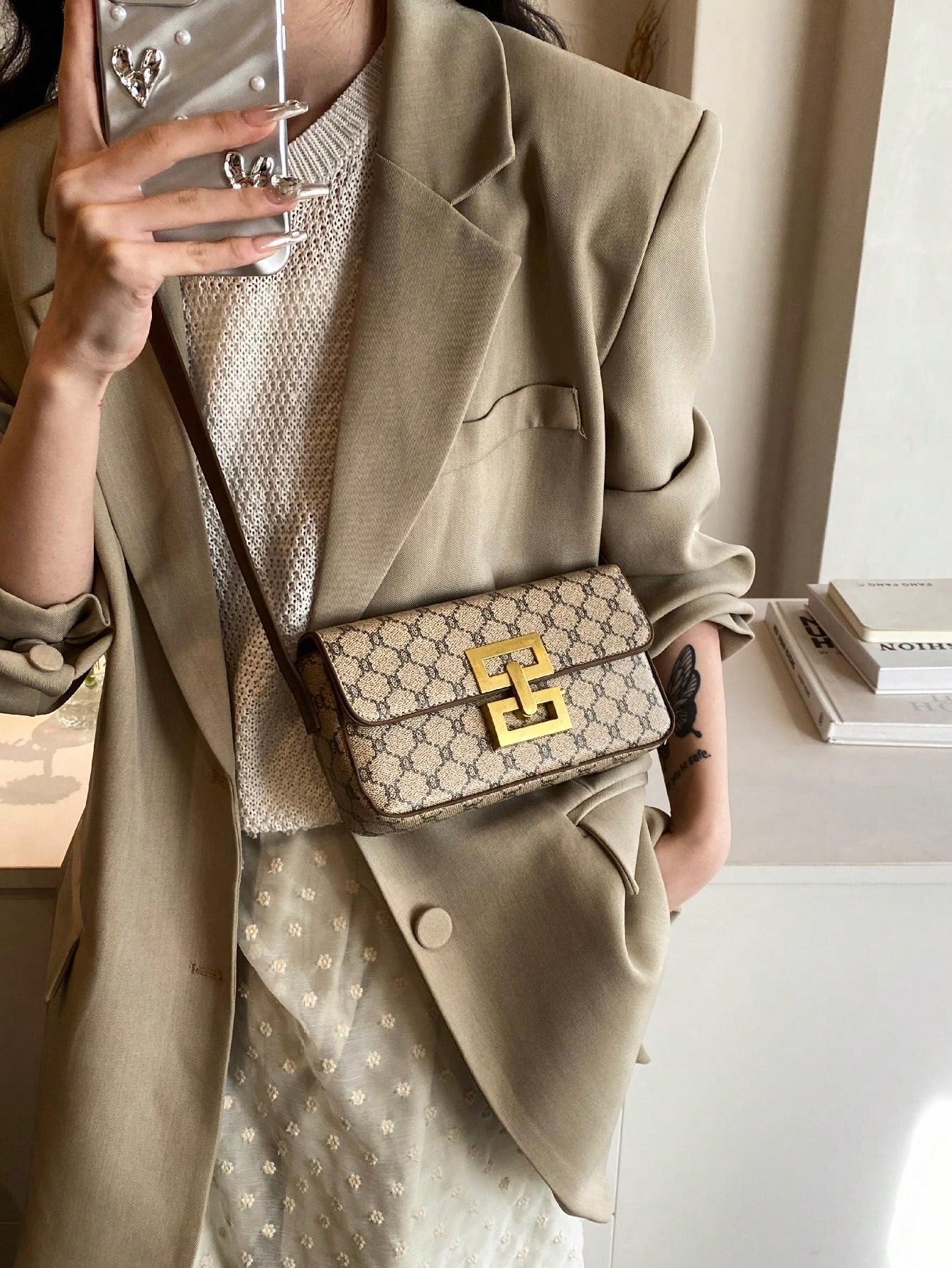 Dedoo Bolsa Pequena de Moda com Fechadura Criativa - Luna Fashion Style -