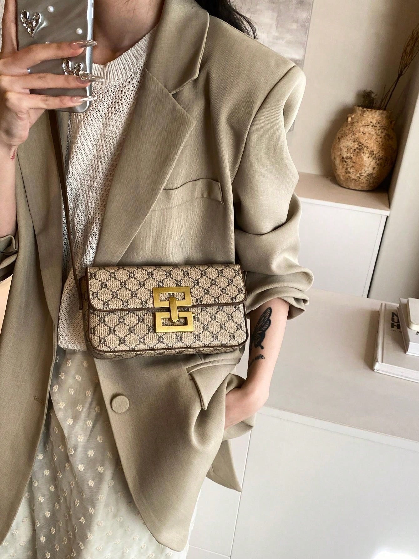 Dedoo Bolsa Pequena de Moda com Fechadura Criativa - Luna Fashion Style -