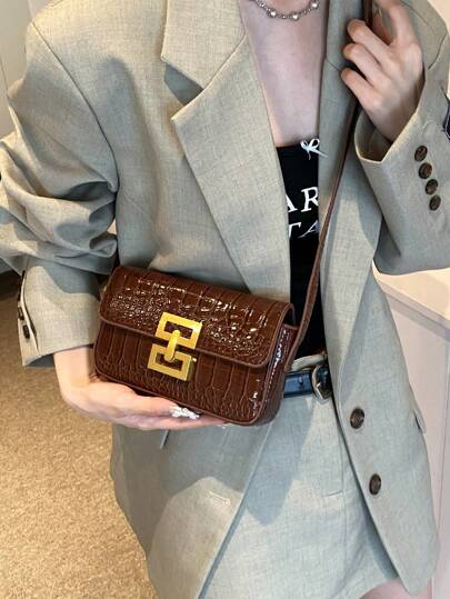 Dedoo Bolsa Pequena de Moda com Fechadura Criativa - Luna Fashion Style -