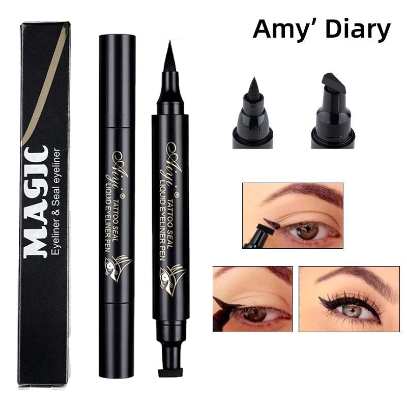 Delineador MISS ROSE Magic 2 Em 1 | À Prova D'água - Luna Fashion Style -