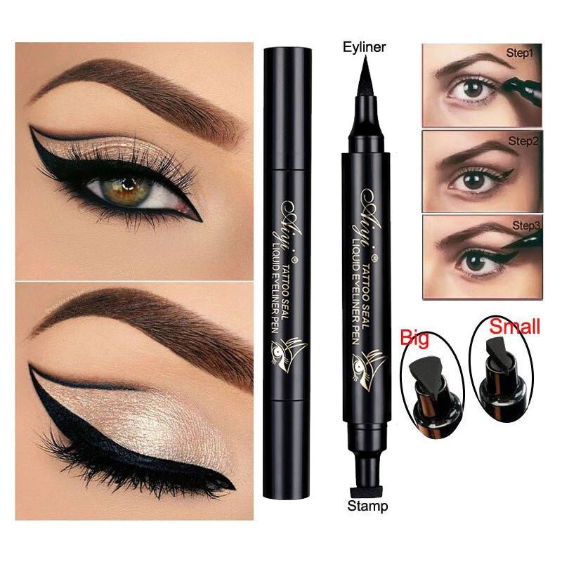 Delineador MISS ROSE Magic 2 Em 1 | À Prova D'água - Luna Fashion Style -