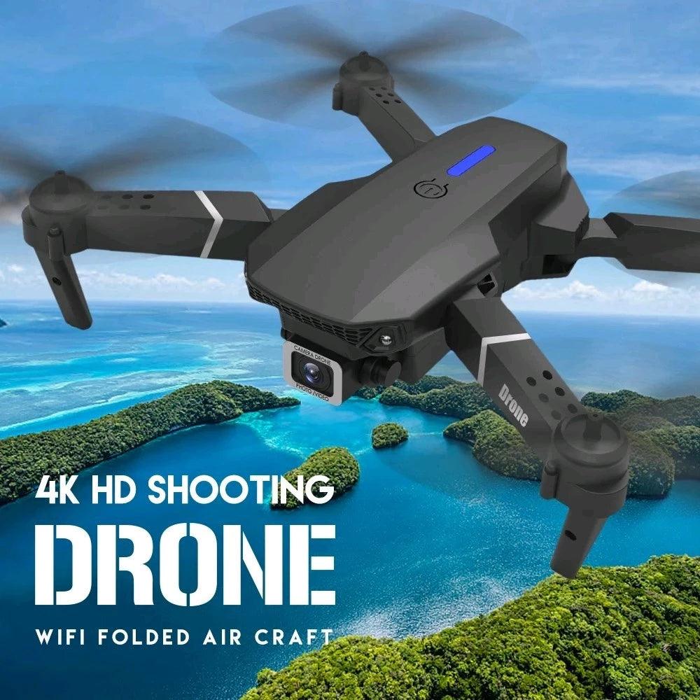 Drone E88 Pro 4K Ultra HD com Controle Remoto | Zangão - Luna Fashion Style -