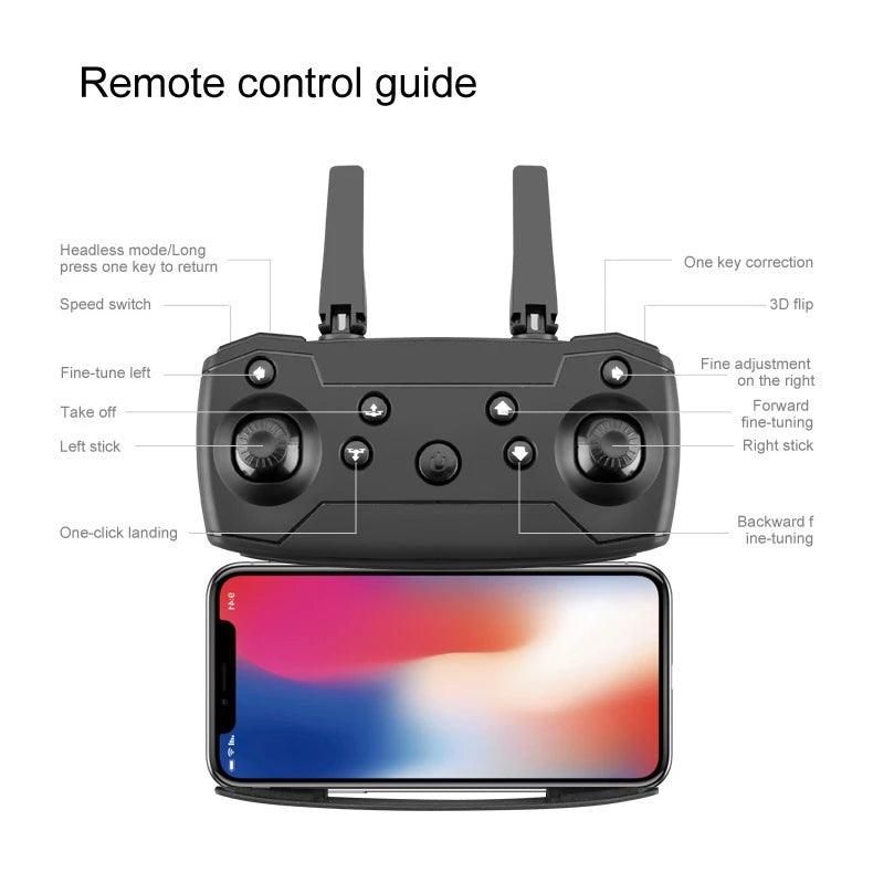 Drone E88 Pro 4K Ultra HD com Controle Remoto | Zangão - Luna Fashion Style -