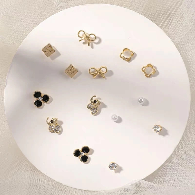 Conjunto SilverWeek - 7 Pares de Brincos Femininos em Prata 925