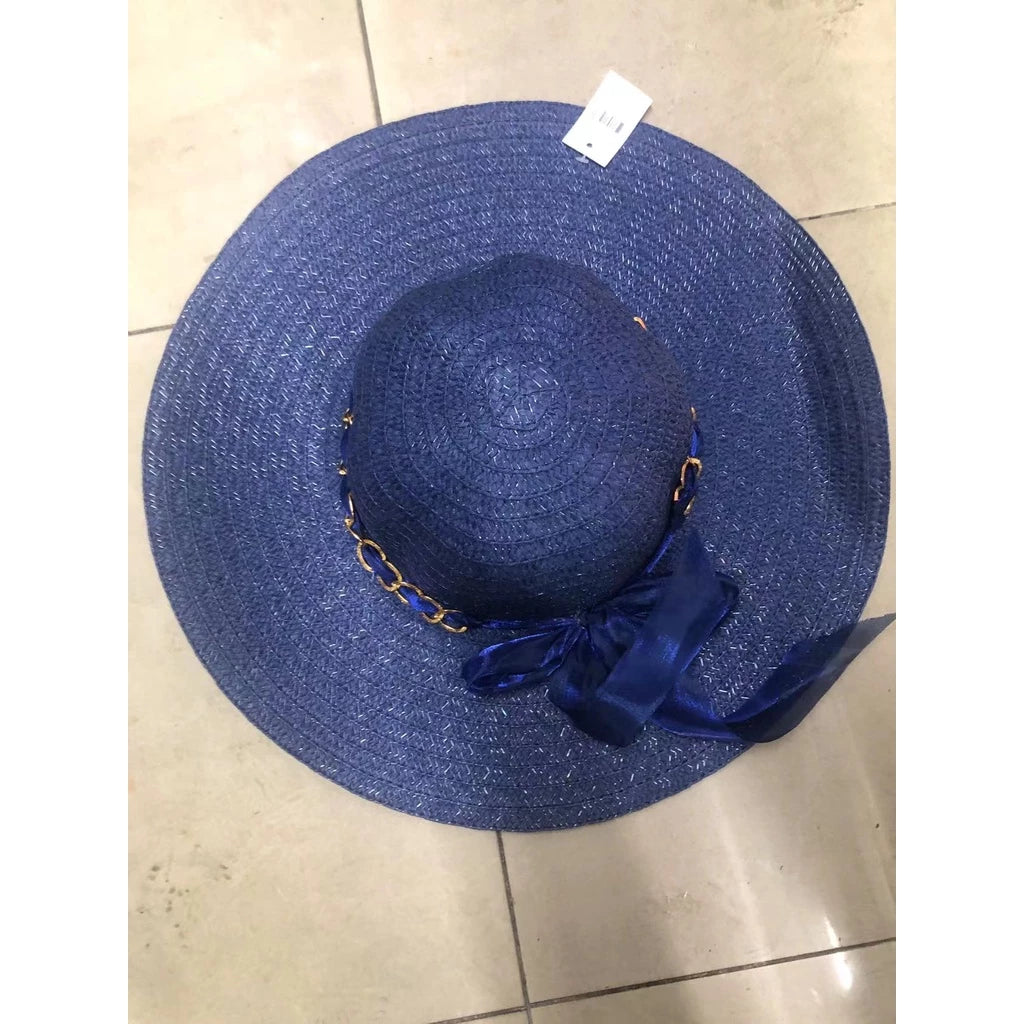 Sombrero casual o de playa con hermoso detalle de bufanda de voile / sombrero liso Sombrero de playa personalizable