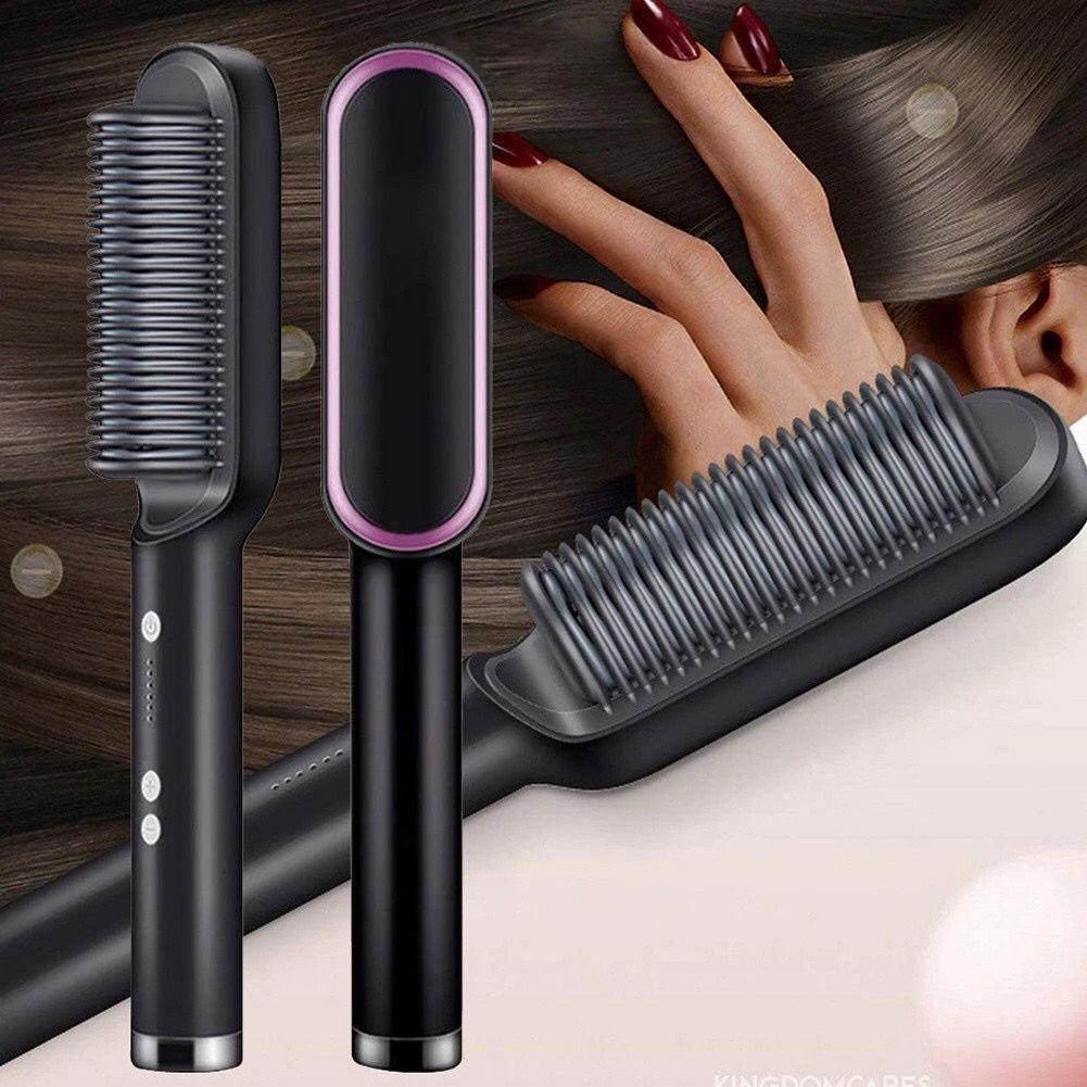 Escova Alisadora Bivolt 5 em 1 - Luna Fashion Style -