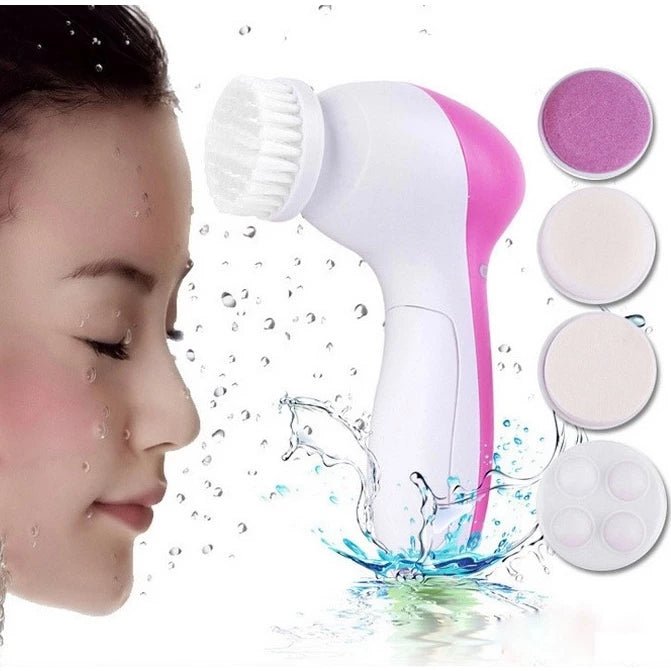 Escova Facial Elétrica Esfoliante limpeza Massageadora 5/1 Portátil - RS63 - Luna Fashion Style -