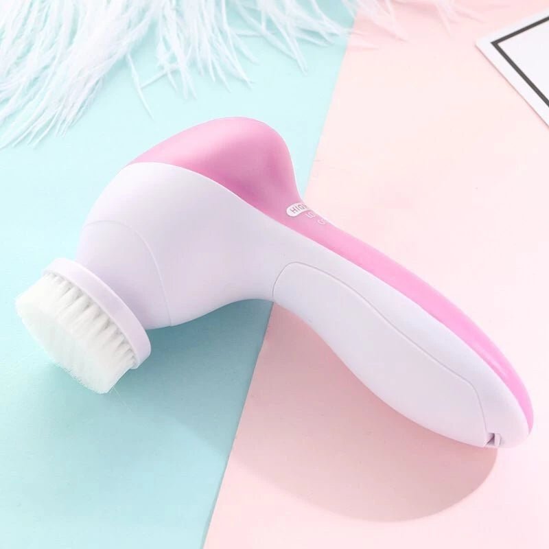 Escova Facial Elétrica Esfoliante limpeza Massageadora 5/1 Portátil - RS63 - Luna Fashion Style -