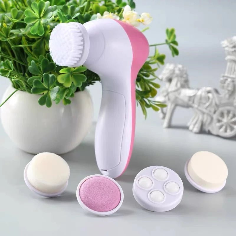 Escova Facial Elétrica Esfoliante limpeza Massageadora 5/1 Portátil - RS63 - Luna Fashion Style -