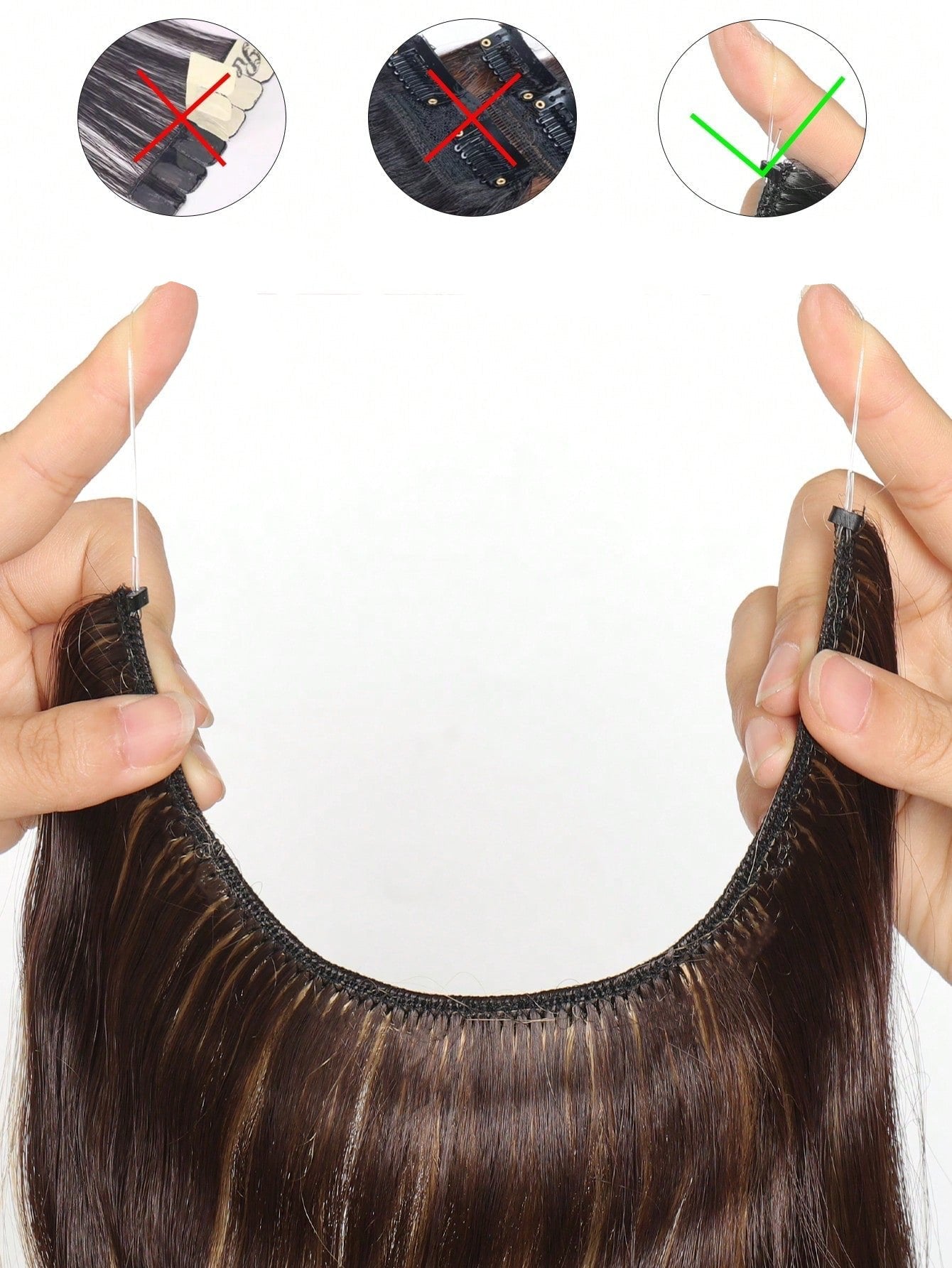 Extensão de Cabelo Longa sem Clipe - Luna Fashion Style -