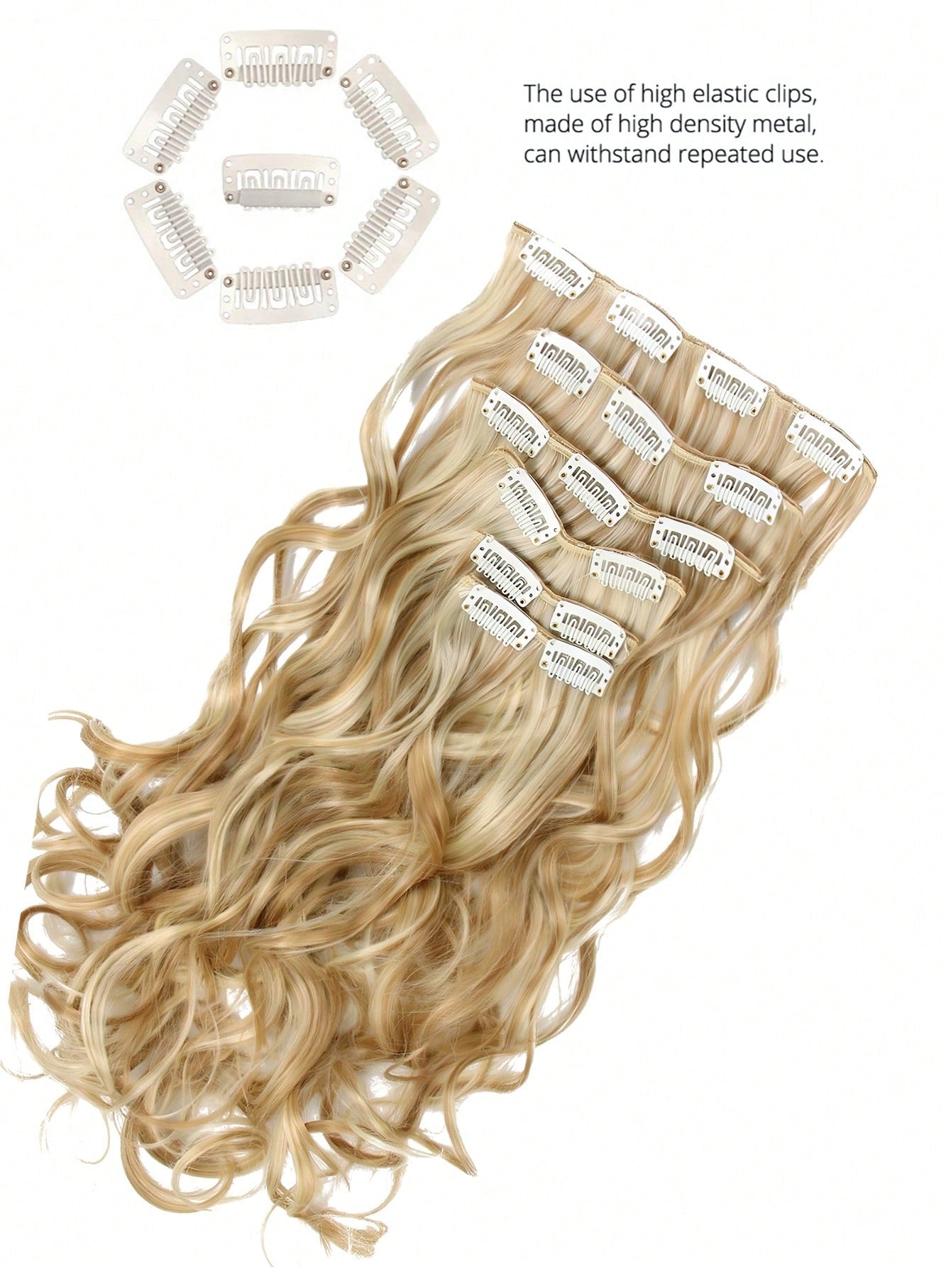 Extensão de Cabelo Longo Cacheado de 20 Polegadas - Luna Fashion Style -