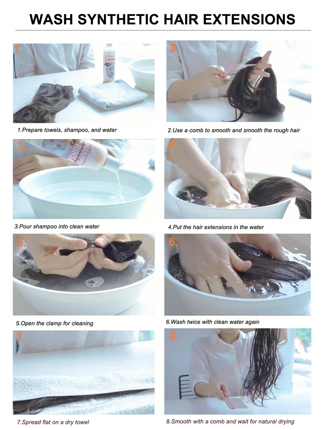 Extensão de Cabelo Longo Cacheado de 20 Polegadas - Luna Fashion Style -