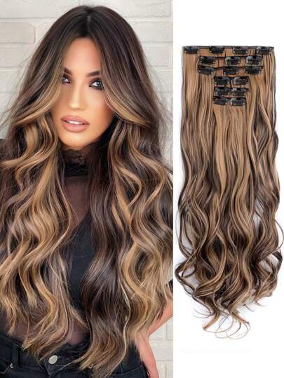 Extensão de Cabelo Longo Cacheado de 20 Polegadas - Luna Fashion Style -