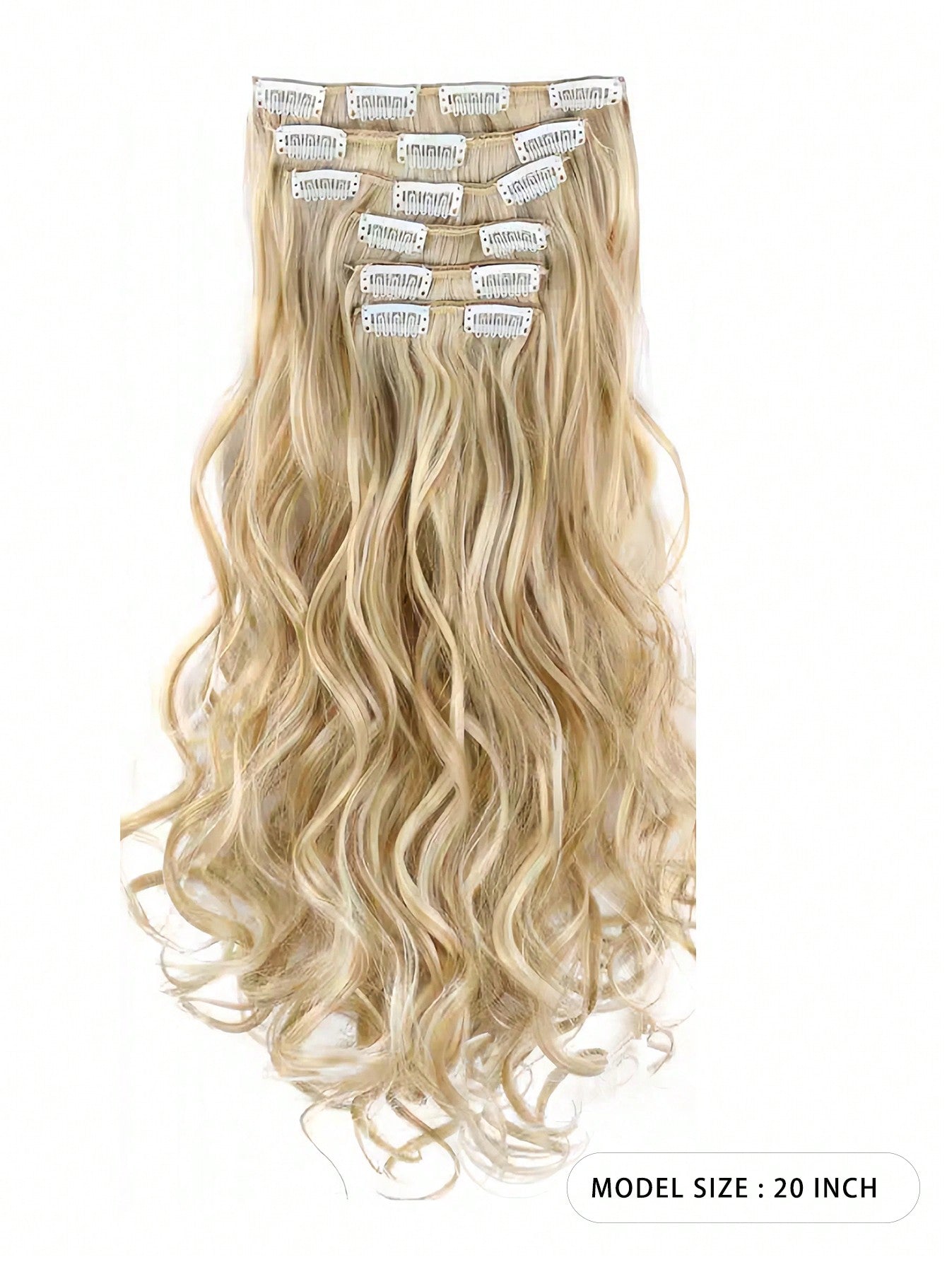 Extensão de Cabelo Longo Cacheado de 20 Polegadas - Luna Fashion Style -