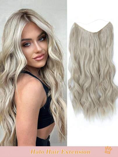Extensões de Cabelo Ondeado Encaracolado Halo com Fio Invisível - Luna Fashion Style -