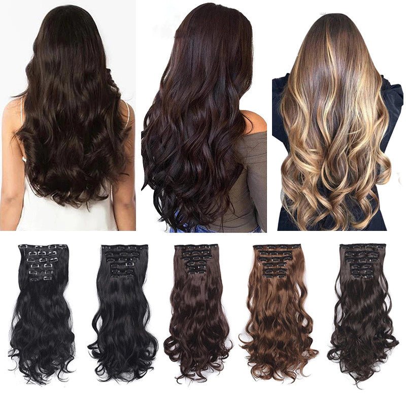 Extensões de Cabelo Sintético Ondulado com 16 Presilhas - Luna Fashion Style -