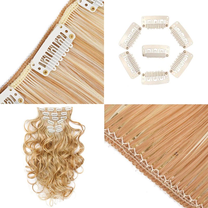 Extensões de Cabelo Sintético Ondulado com 16 Presilhas - Luna Fashion Style -