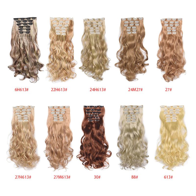 Extensões de Cabelo Sintético Ondulado com 16 Presilhas - Luna Fashion Style -